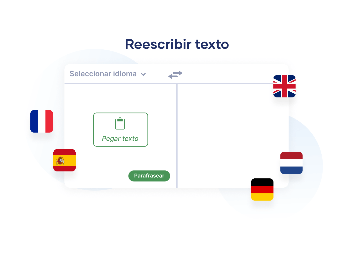 Reescribir textos en varios idiomas