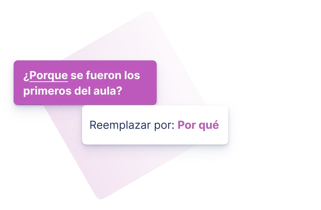 Corrector de textos para mejorar la ortografía